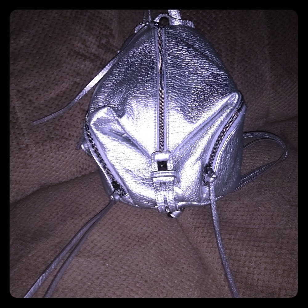 Silver backpack